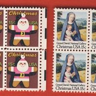 USA 1979 Weihnachten 6er Blocks Postfrisch Mi.1402 - 1403 kompl.