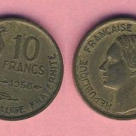 Frankreich 10 Francs 1958