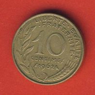 Frankreich 10 Centimes 1962