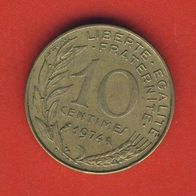 Frankreich 10 Centimes 1974