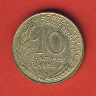 Frankreich 10 Centimes 1984