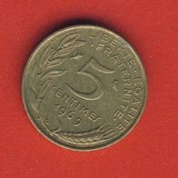 Frankreich 5 Centimes 1969