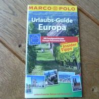 Buch, Marco Polo , Urlaubs - Guide Europa; Insider Tipps