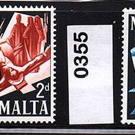 H898 - Malta Mi. Nr.353 + 355 Peter und Paul * *