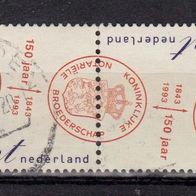 H924 - Niederlande Mi. Nr.1468 + 1469 ZD als Kehrdruck - Niederl. Notarkammer o