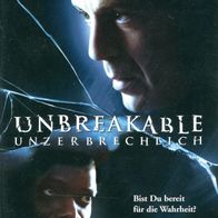DVD - Unbreakable - Bruce Willis - M. Night Shyamalan - Samuel L. Jackson