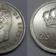 Spanien 25 Pesetas 1975 ( * 78) ## Li5