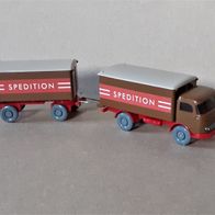 Wiking 1:87 Mercedes LP 321 Kofferlastzug olivbraun PMS Verkehrs Modelle 12 (2012)