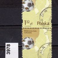 H961 - Polen Mi. Nr. 3978 (2-fach) Fußball-WM Japan-Südkorea 2002 o