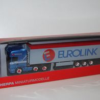 Herpa Scania R 13 TL Schubbodensattelzug - Eurolink