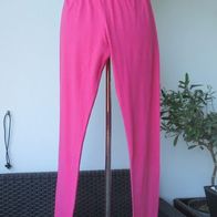Mädchen Leggings Gr 164/170 pink Sport Hose Skinny Pants Relax langes Bein Basic