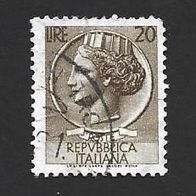 Italien Freimarke " Italia " Michelnr. 936 o WZ 4 Normales Papier