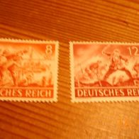 2 Marken Deutsches Reich-- Pioniere-stürmende Infanterie-postfrisch.