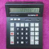 Tischrechner AEG Olympia LCD 612 Solar T Tax-Funktion Taschenrechner Bürorechner