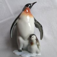 Hutschenreuther Pinguin Mutter mit Kind *