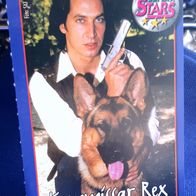 Micky Maus Cards - Trading Card Sammelkarte - Super Stars - Kommissar Rex Nr. 16