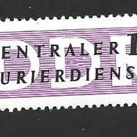 DDR Zentraler Kurierdienst Michelnr. 6 * *