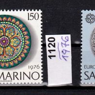 H972 - San Marino Mi. Nr. 1119 + 1120 Europamarken CEPT - Kunsthandwerk * *