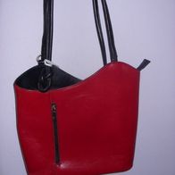 ITL-15 Rucksack, Handtasche, Damentasche, Schultertasche, Leder Tasche, 2-1