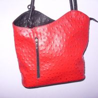 ITL-16 Rucksack, Handtasche, Damentasche, Schultertasche, Leder Tasche, 2-1