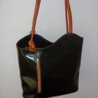 ITL-14 Rucksack, Handtasche, Damentasche, Schultertasche, Leder Tasche, 2-1