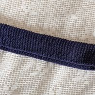 Damen Stirnband Haarband dunkelblau 100% Baumwolle