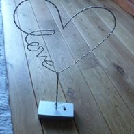 beleuchtetes Herz, Stimmungslicht, Dekoobjekt, Beleuchtung, Batterie betrieben