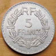 5 Francs 1950 Frankreich