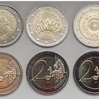 2 Euro Estland, Lettland, Littauen zum Thema "Ukraine"