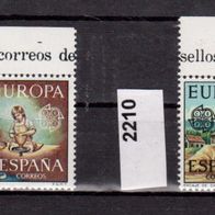 K023 - Spanien Mi. Nr. 2209 + 2210 Europamarken (CEPT) Kunsthandwerk * *