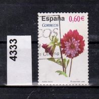 K024 - Spanien Mi. Nr. 4333 Flora und Fauna : Dahlie o