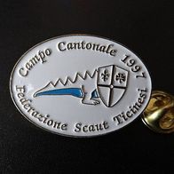 älterer schweizer Pin: "campo cantonale federazione scaute tic"