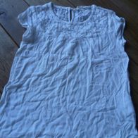 weiß farbendes Mädchennshirt, Top, Shirt, Gr. 146