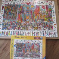 Puzzle Ravensburger Times Square - James Rizzi 1000 Teile