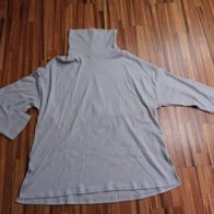 Blind Date Damen Ripp Rolli 44 XXL grau NEU oversized Herbst Winter Pulli