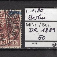 Deutsches Reich 1889 Freimarke: Wertziffer und Krone MiNr. 50 gestempelt Berlin