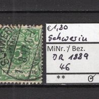 Deutsches Reich 1889 Freimarke: Wertziffer und Krone MiNr. 46 gestempelt Schwerin
