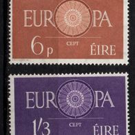 Irland Cept 1960 postfrisch Michel 146-147