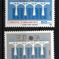 Türkei Cept 1984 postfrisch Michel 2667-2668