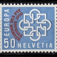 Schweiz Mitläufer 1959 postfrisch Michel 682