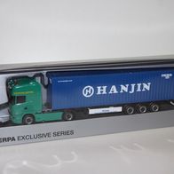 Herpa Scania R TL Container-Szg - Zippel / Hanjin