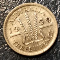 AUS : Australien 3 Pence 1959