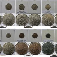 1923-1938, Poland, a set of interwar circulation coins