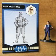 Star Wars Miniatures, Jedi Academy, #35 Peace Brigade Thug (mit Karte)