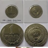 1989, Soviet Union, 1-ruble coin