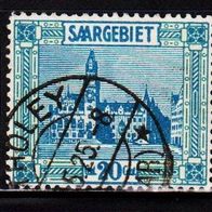 K107 - Deutsche Abstimmungsgebiete - Saargebiet - Mi. Nr. 35 + 99 + 100  o