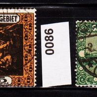 K109 - Deutsche Abstimmungsgebiete - Saargebiet - Mi. Nr. 85 + 86  o