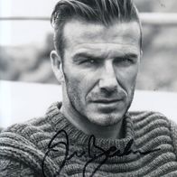 Fussball: David Beckham - orig. sign. Grossfoto