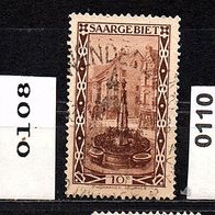 K133- Deutsche Abstimmungsgebiete - Saargebiet - Mi. Nr. 100 + 108 + 110 o