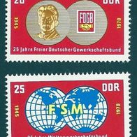 DDR, 1970, Michel-Nr. 1577-1578, * *postfrisch